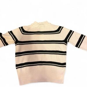 GAP XL Cream and Black Knit Sweater